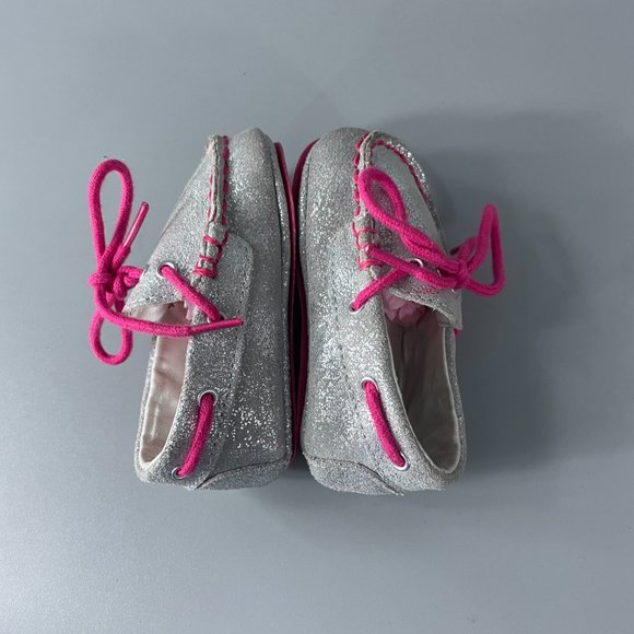 Cole Haan Toddler Silver Grant Driver Moccasins Size 2M - Picture 7 of 11